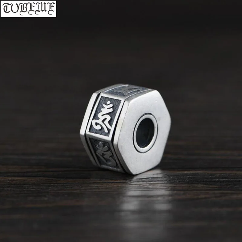 

Серебро 100% пробы, тибетская пословица с шестью словами, подвеска для буддистской Подвески «мантра», тибетский амулет на удачу, подвеска