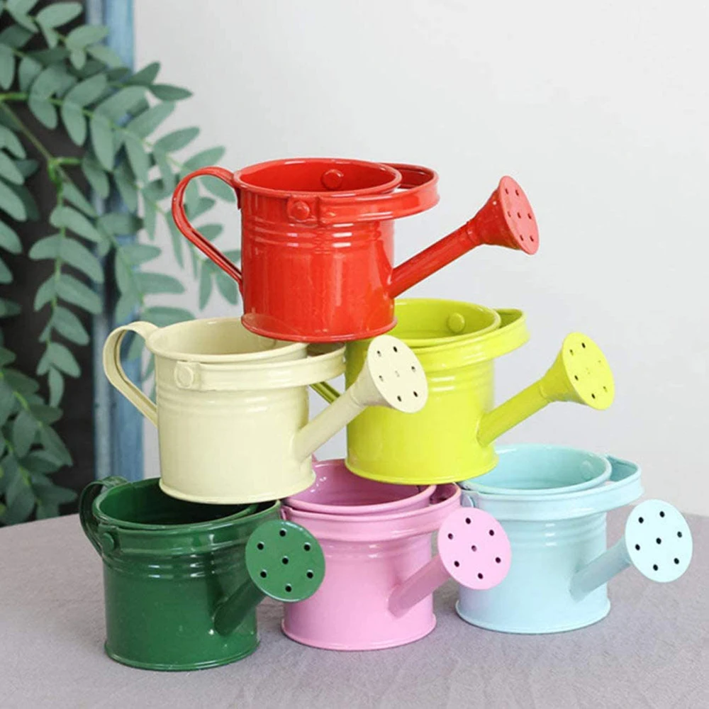 Green Iron Shower Flower Home Gardening Watering Pot Long Mouth  Large Capacity Watering Can Plant Watering Tool with Handle