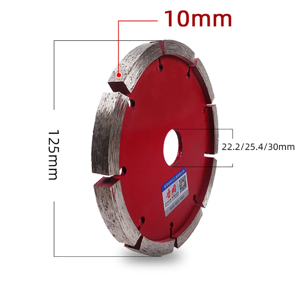 

125MM 5 Inch Diamond Saw Blade Stone Concrete MarbIe Granite WaII FIoor Slotting Cutting 3/4/6/10MM Thickness Tuck Point Blade