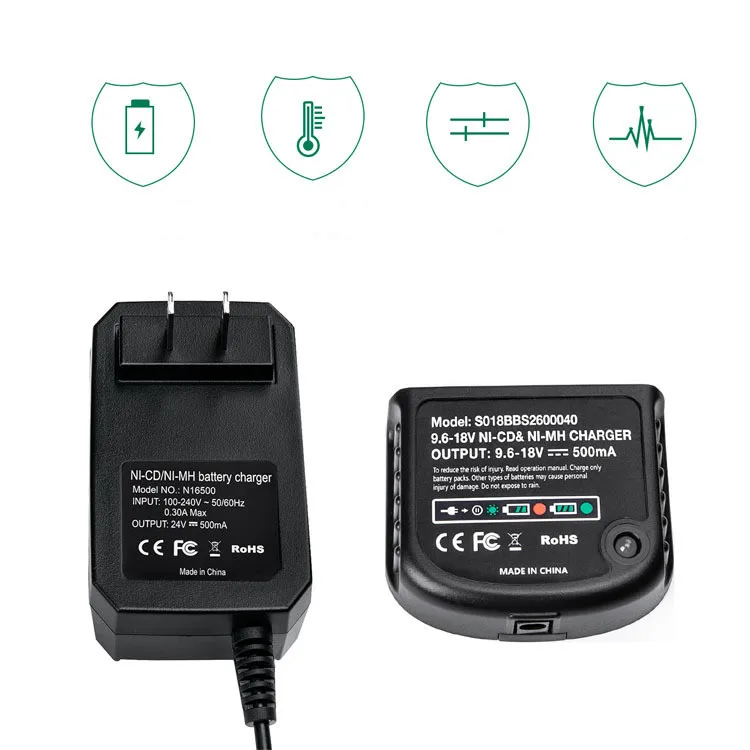 Replacement Charger For Black & Decker 9.6V-18V A12 A12-X  HPB18 HPB14 HPB12 HPB96 HPB18-OPE NI-CD NI-MH battery Charger