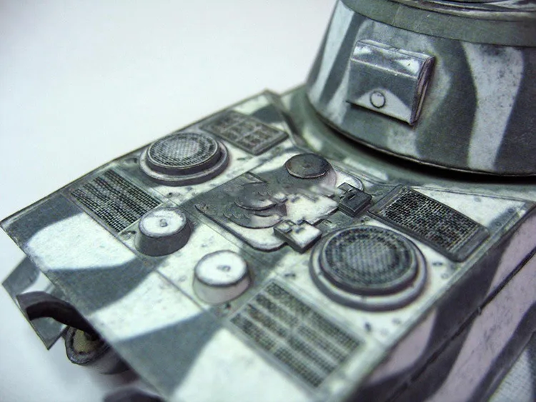 1:35 deutsch Lion Heavy Tank DIY 3D Papier Karte Modell Gebäude Sets Bau Spielzeug Pädagogisches Spielzeug Militärischen Modell