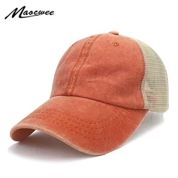 Casquette de Baseball pour Homme et Femme, en Maille Imprimée, Chapeaux d'Été, Style Hip Hop Décontracté