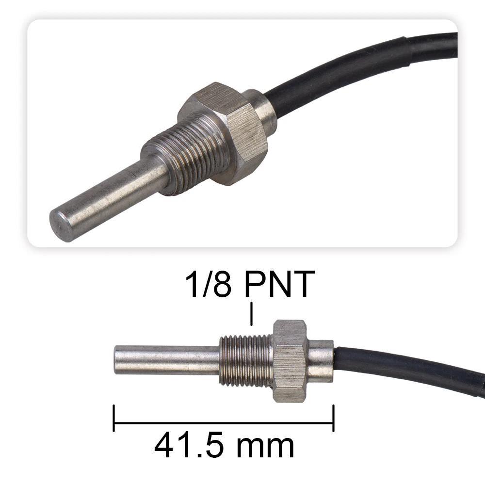 Universal Square 12v Auto Water Temperature Meter 0~100 Skyline WRX Evo MPS Car Water Temp Gauge with 1/8 npt sensor