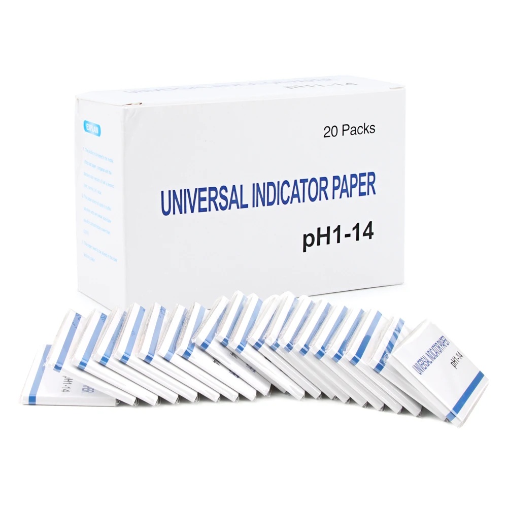 80 Strips Professional 1-14 PH Litmus Paper Ph Test Strips Water Cosmetics Soil Acidity Test Strips with Control Card