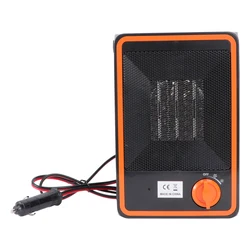 24V 380W Fast Heating Car Truck Electric Heater Portable Vehicle Fan Heater Electric Heater For Car RV Automobile Vehicle Auto