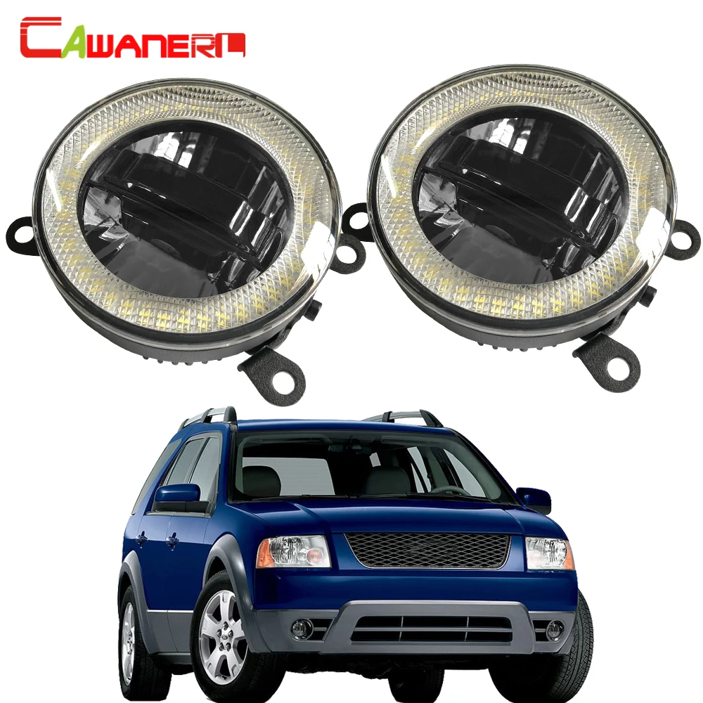 

Cawanerl 2 X Car LED Bulb Lens Fog Lamp Angel Eye Daytime Running Light DRL 12V For Ford Freestyle SEL 2005 2006 2007