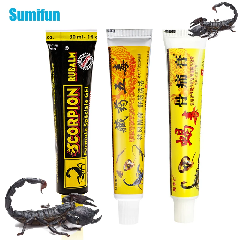 

3Types Scorpion Ointment Rheumatoid Arthritis Powerful Pain Relief Cream Neck Shoulder Muscle Lumbar Neuralgia JointAche Plaster