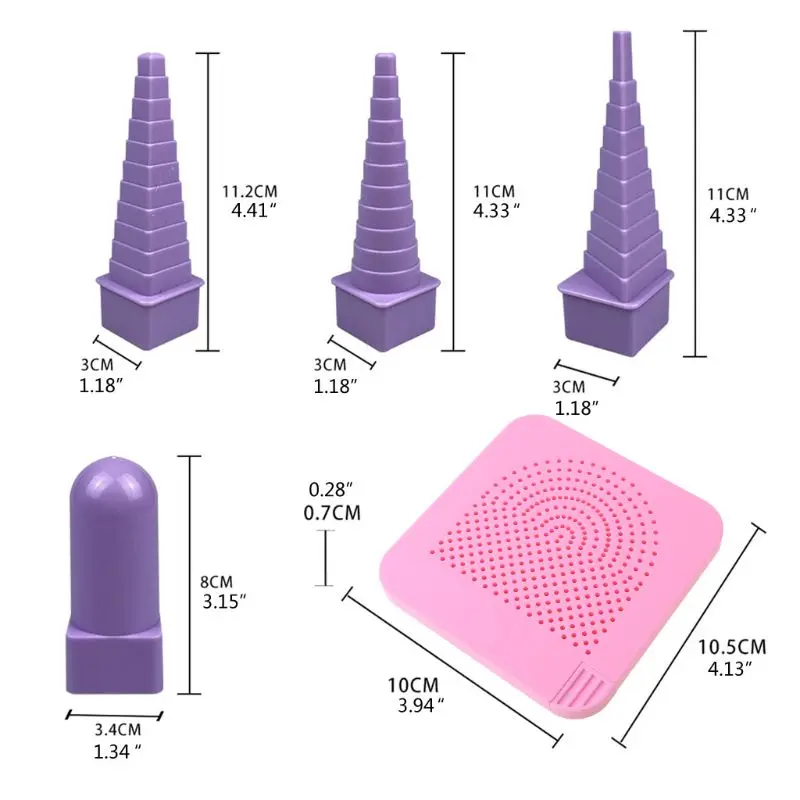 3 Shapes Handmade Wire Quick Round Square for Triangle Spiral Maker Roller Quilling Modeling Tools Jewelry Making Drop shipping