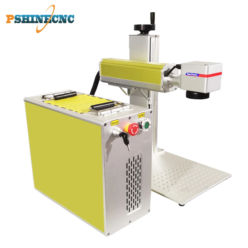 Pshinecnc personalizzato colore mopa laser a fibra macchina di marcatura 20 watt 30watt