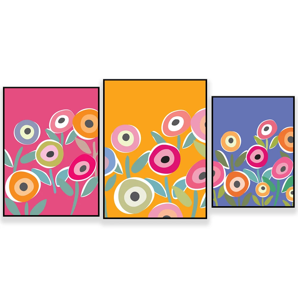 

Abstract Flower art Print, Colorful Wall Art, Art Floral Print, Living Room Wall art decor, Contemporary Digital Art