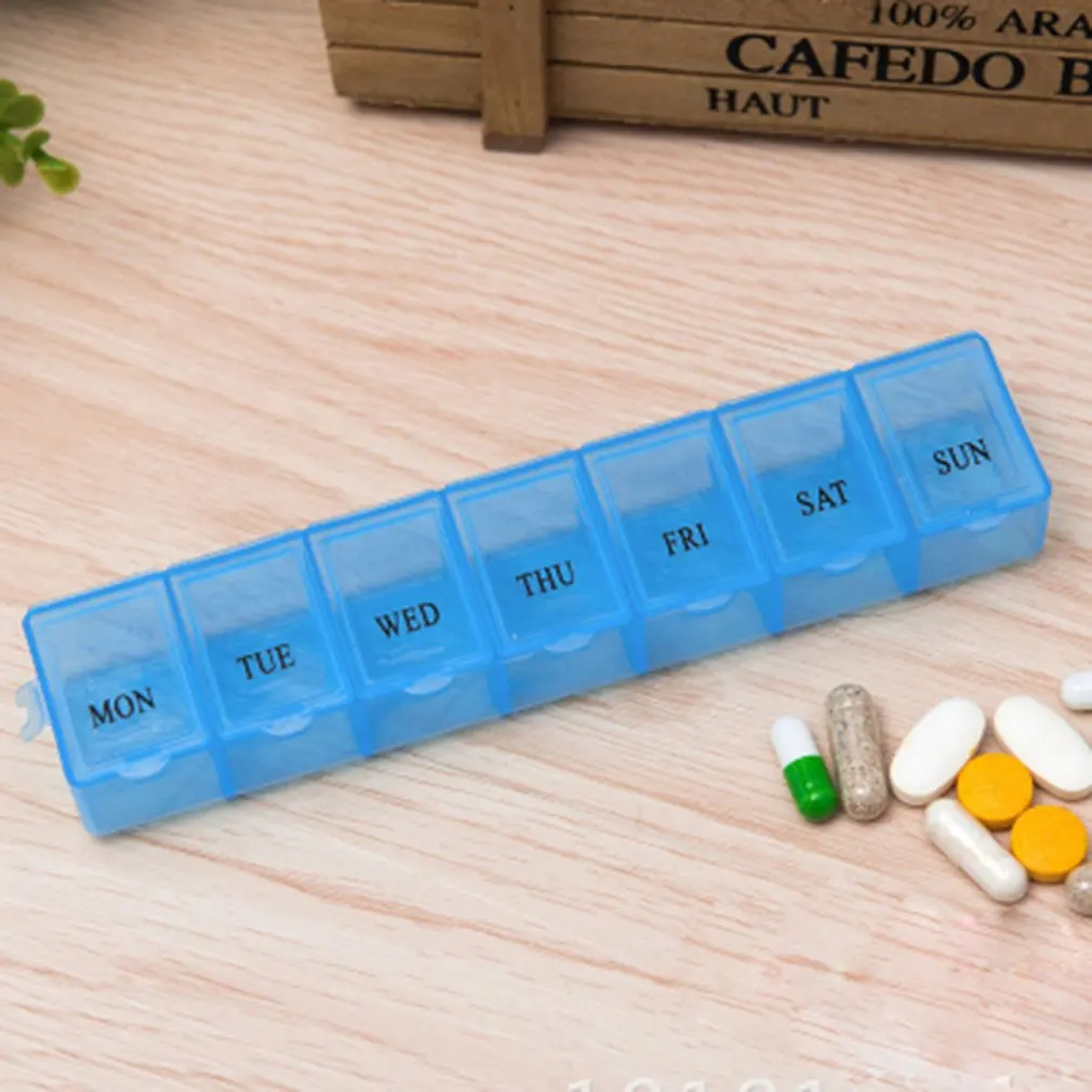 3 Màu 7 Ngày Hàng Tuần Gối Hộp Đựng Thuốc Giá Đỡ Máy Tính Bảng Sắp Xếp Lưu Trữ Hộp Đựng Ốp Lưng Hộp Đựng Thuốc Bộ Chia