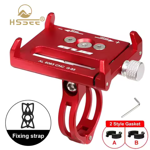 New Bicycle Phone Holder CNC Solid Aluminum Alloy MTB Motorcycle Cell Phone Support Moto Support Telephong Cycling Accessories