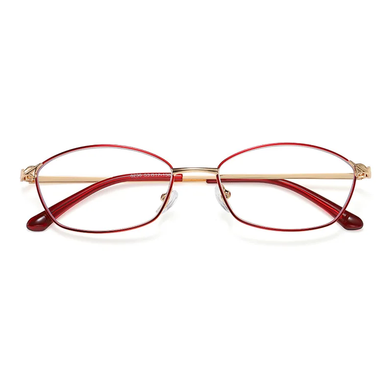 Leesbril Vrouwen Luxe Origineel merkontwerp Anti Blauw Licht Hoge Kwaliteit Ovaal Metalen Frame Brillen +1.0 1.5 2.0 2.5 3.0