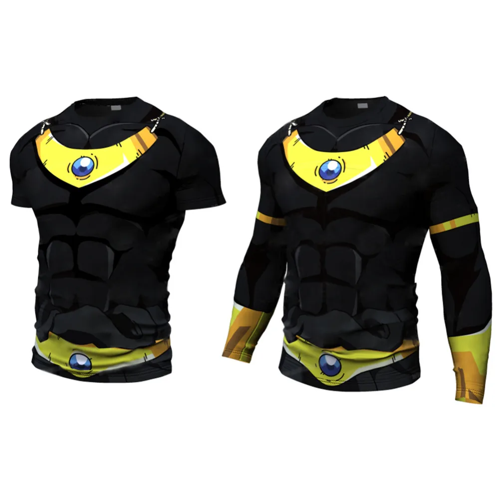 Spring New Anime Long Sleeve Top Men\'s Casual T-shirt 3D Printing T-shirt Casual Anime Fashion T-shirt Tights Top