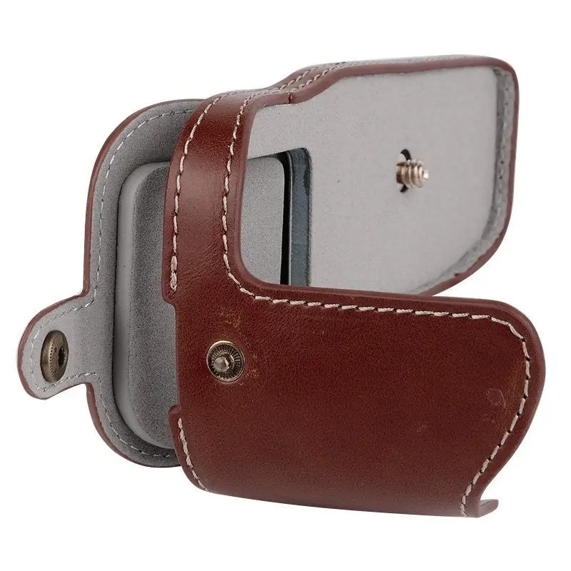 portable PU leather Camera Case bag Half Cover For  Canon EOS 6D 6D Mark II 6D2 New Body Bottom Shell