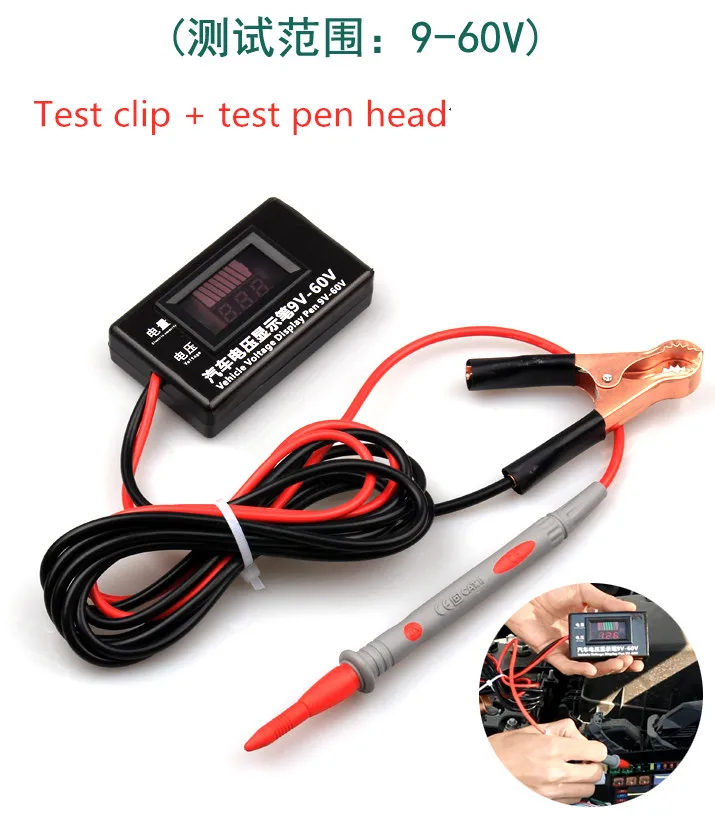 New! 9-60V Automotive LCD Digital Circuit Tester Voltage Meter Pen Car Truck Circuit Scanner Power Probe Diagnostic Tool