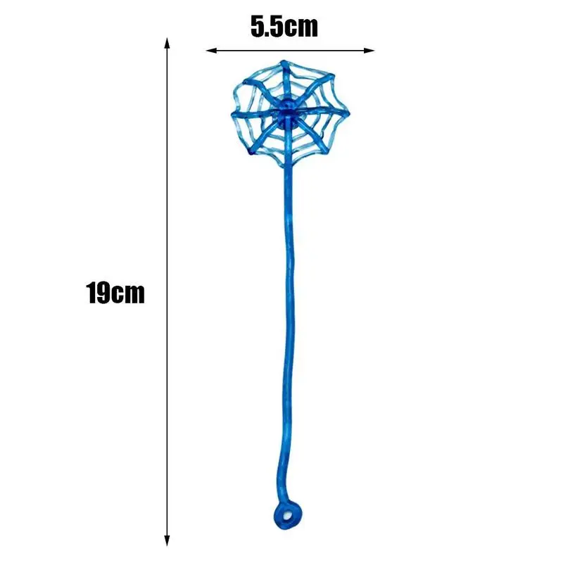 TPR Soft Material Sticky Spider Web Toy Children\'s Birthday Funny Sticky Elastic Stretch Vent Toy Halloween Gift Accessories