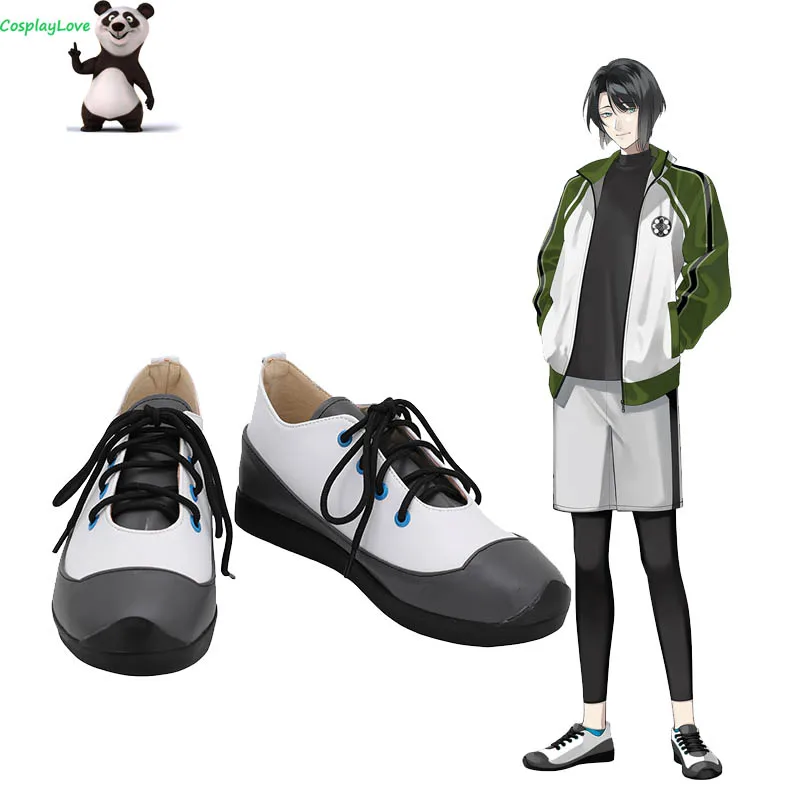 Touken Ranbu Online Matsui Gou White Black Shoes Cosplay Long Boots Leather CosplayLove For Halloween Christmas