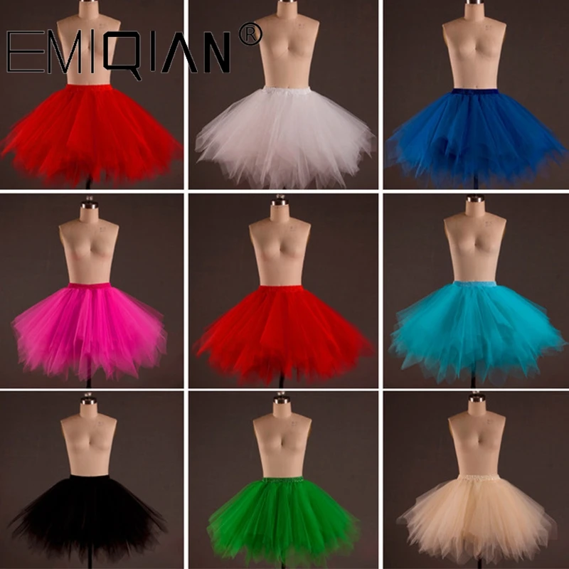 Saia elástica de tule elástica feminina, saia curta, camadas, tutu adulto, cueca, verão