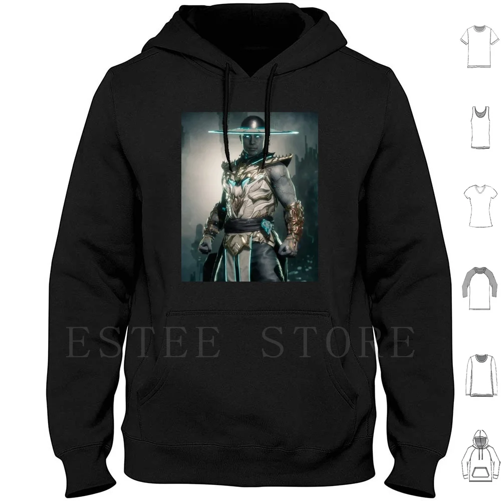 Kung Lao Hoodie Long Sleeve Pc Gaming Mortal Kombat Kung Lao Liu Kang Noob Saibot Kano Sinde L Sub Zero Goro Kintaro Dark