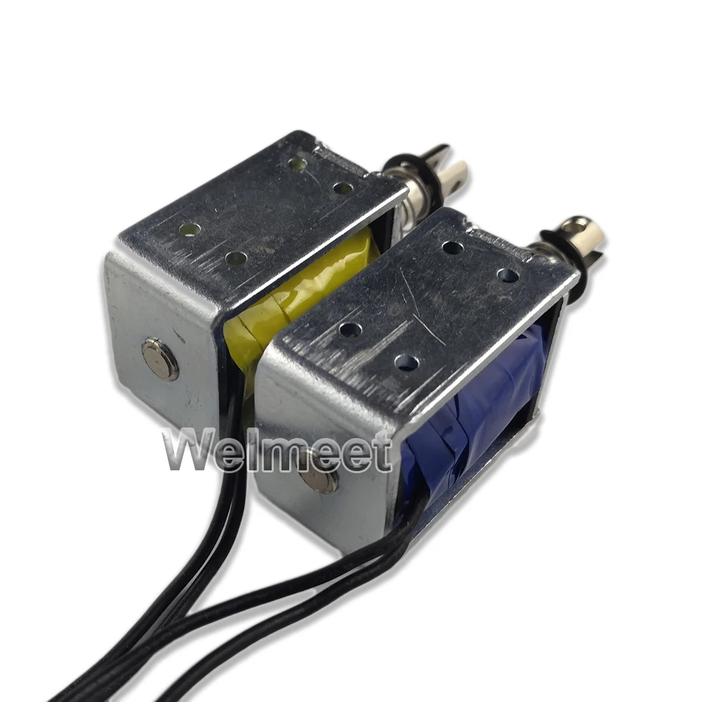 1PCS DC6V 12V 24V Push Type Electromagnet Open Frame Solenoid Magnet 10mm 0.8N