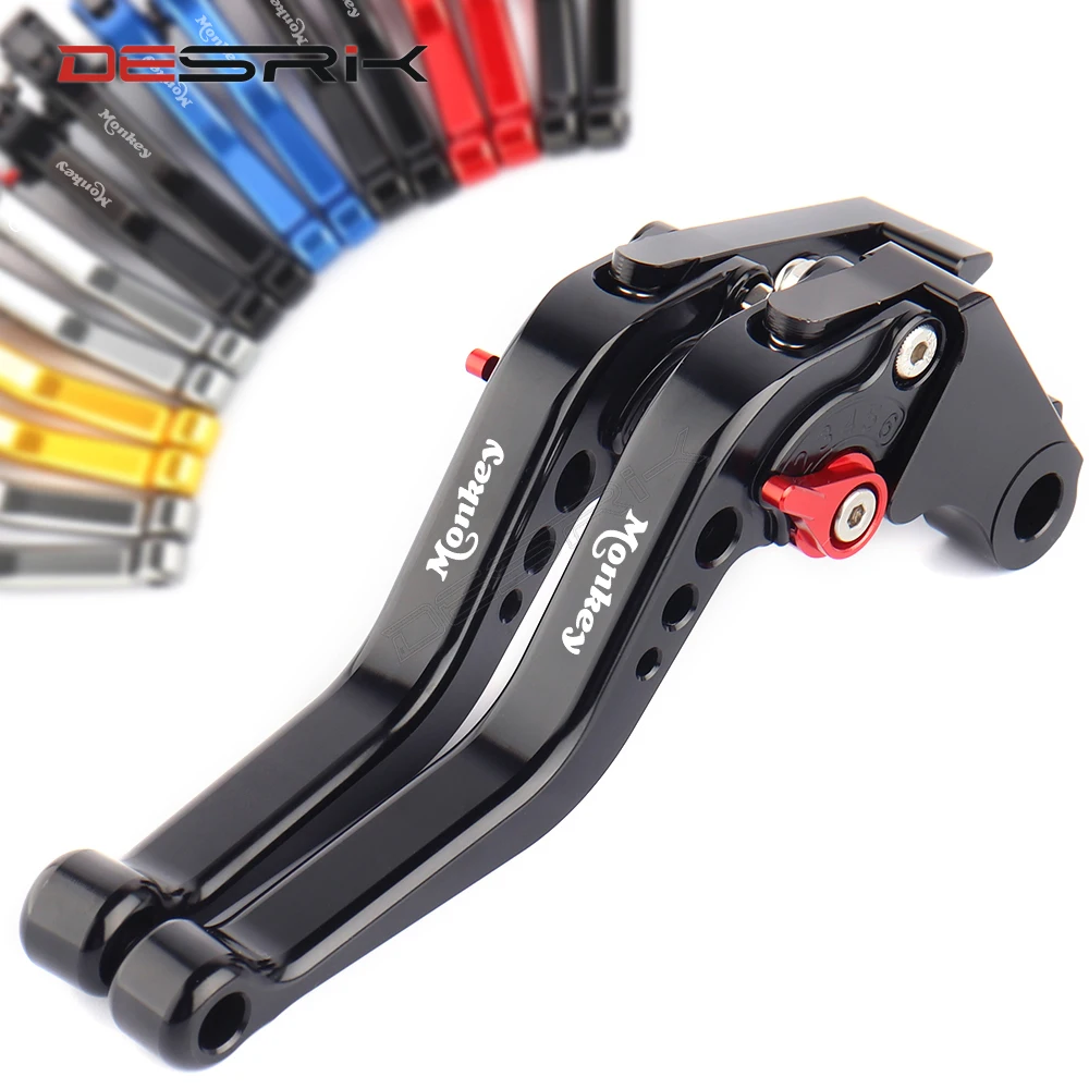 Short Adjustable CNC Aluminum Brakes Clutch Levers For Honda Monkey 125 Monkey125 2018 2019 2020 2021 2022 Accessories