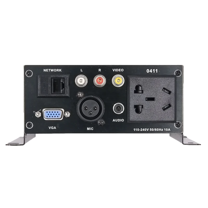 Desktop Socket Zinc Alloy Information Panel with HDMI-compatible 3Pin XLR 3.5mm Audio Video AV Network Interface Power Socket