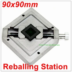 Nieuwe 90X90mm Bga Reballing Station Stencils Template Holder Reflow Station Accessoire Pcb Chip Solderen Reparatie Template Holder