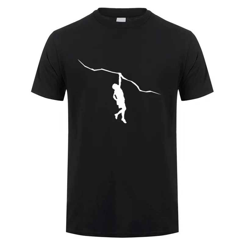 Funny Climbing T Shirt Mens Cotton Short Sleeve Climb Mountain Tshirt Climber Gift Top Tees