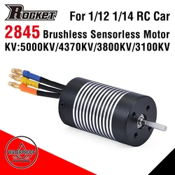 Rocket 2845 Waterproof Brushless Sensorless Motor 3100KV 3800KV 4370KV 5000KV for 1/12 1/14 2S RC Car and 3S Racing Car