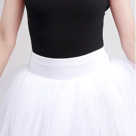 Dewasa Setengah Panjang Rok Gaya Baru Balet Rok Kinerja Kostum Putih Mesh Rok Besar Rok Gaun