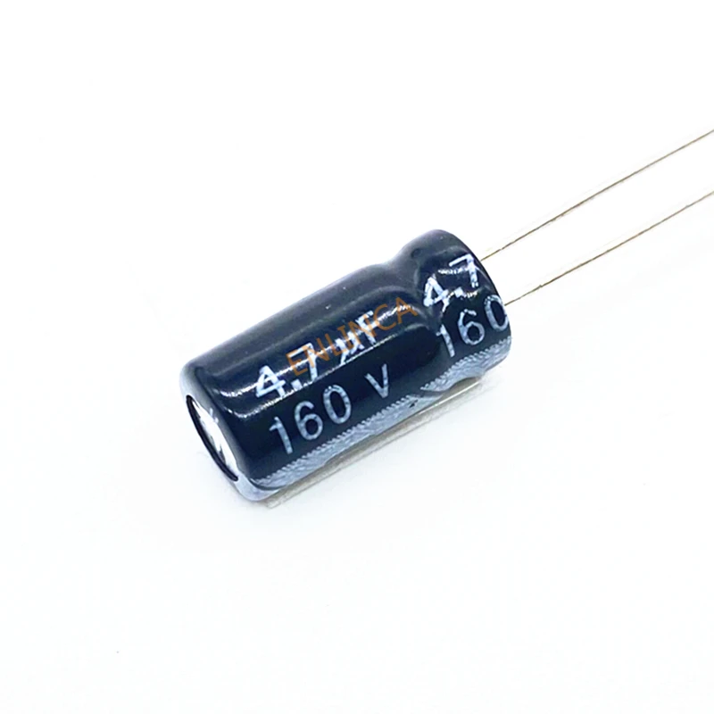 

20pcs/lot 160V 4.7UF 6*12 20% RADIAL aluminum electrolytic capacitor 4700nf 20%