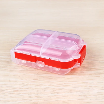 

medicine container grid Medicine Box Sealed Pills Case Portable Week Multi Function Points Kit Lovely Mini Pcs Large