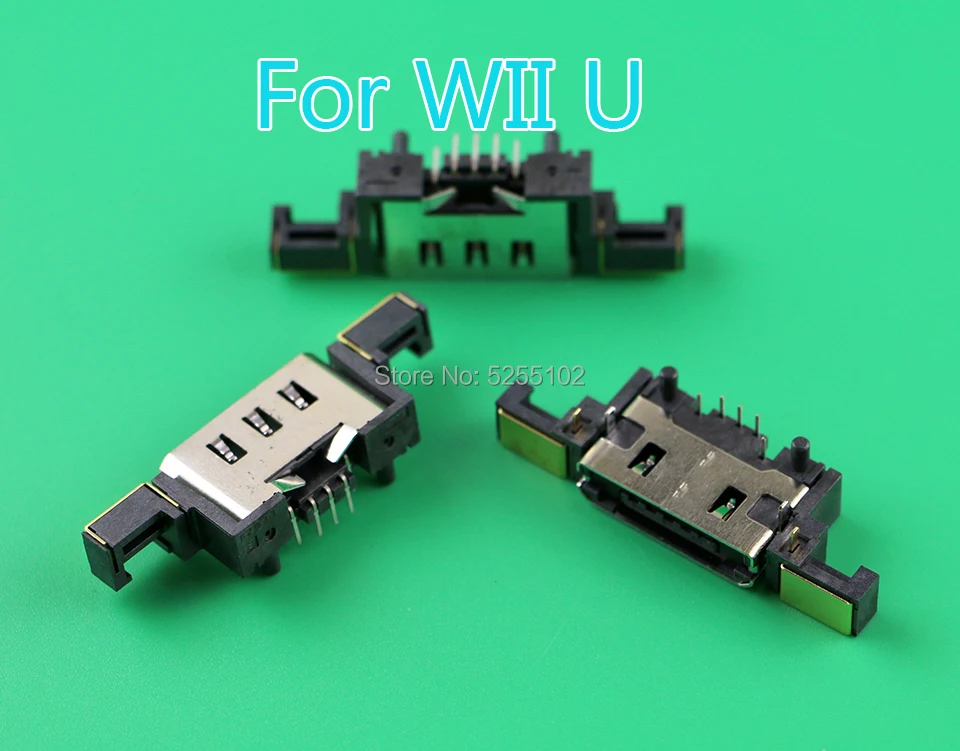 

20pcs For Wii U wiiu Replacement Power Socket Charging Port Charger socket Connector usb socket console