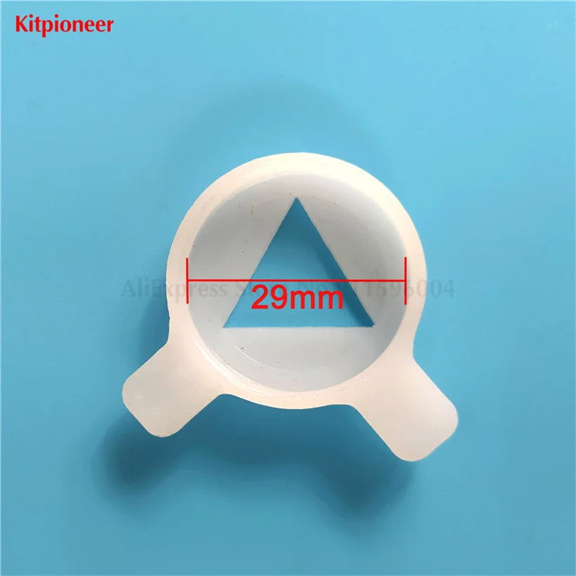 1Pcs รูปสามเหลี่ยมฝาปิด Ice Cream Machine 29มม.เส้นผ่านศูนย์กลางภายในการสร้างแบบจำลองสำหรับไอศกรีมหัวฉีด