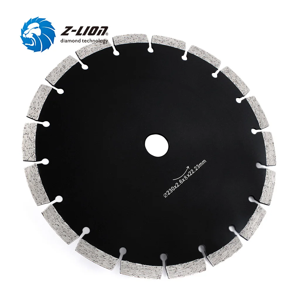 Z-LION 9 Inch 230mm Diamond Saw Blade Dry Cutting Disc For Marble Granite Concrete