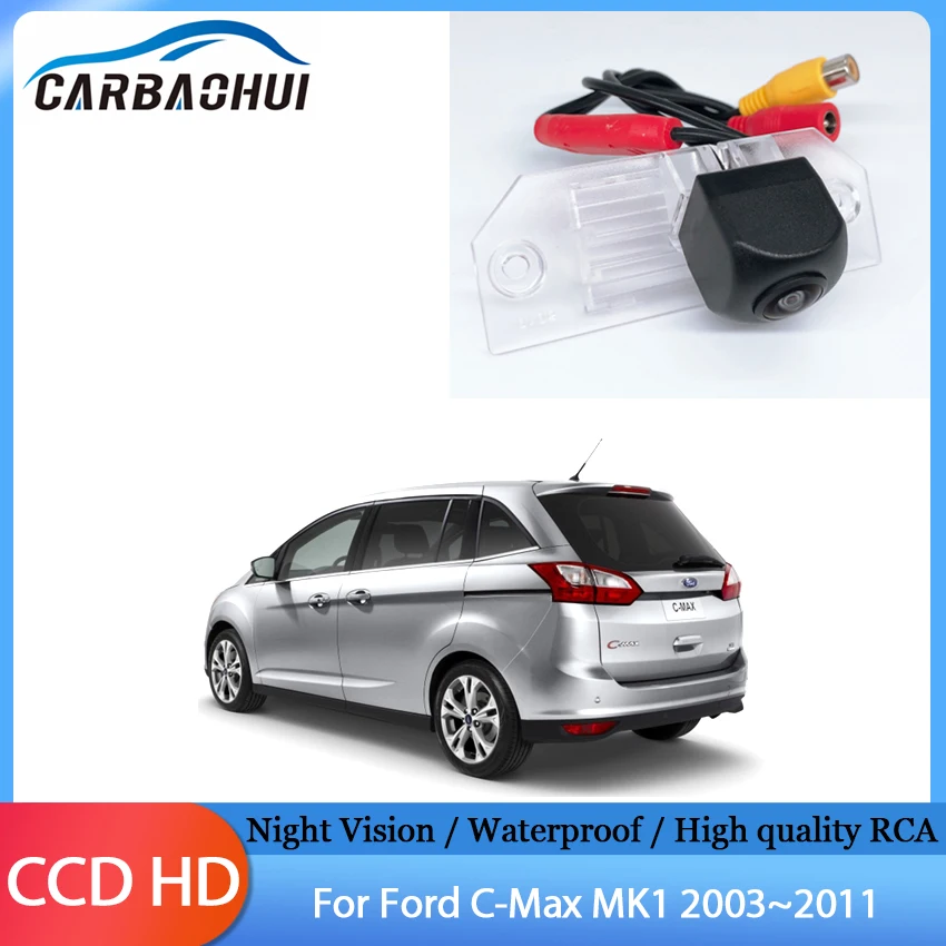 

Car Rear View Camera Wide Degrees Wide Angle Reverse Parking Backup Waterproof High quality RCA For Ford C-Max MK1 2003~2011