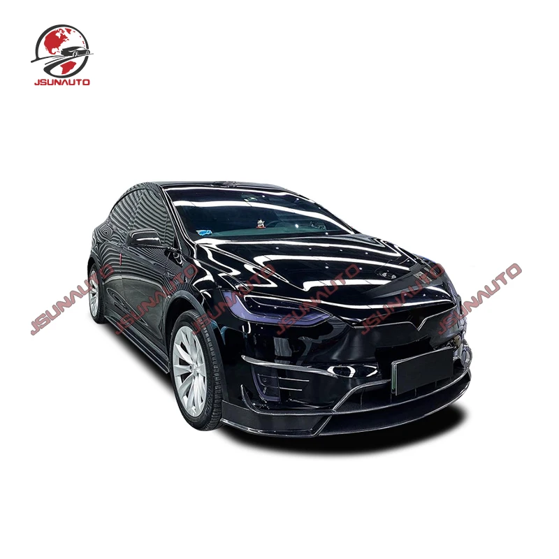 

High Quality Carbon Fiber Body Kit For Tesla Model X RZ Style Front Diffuser Splitter Rear Lip Side Skirts Rear Spoiler Vent