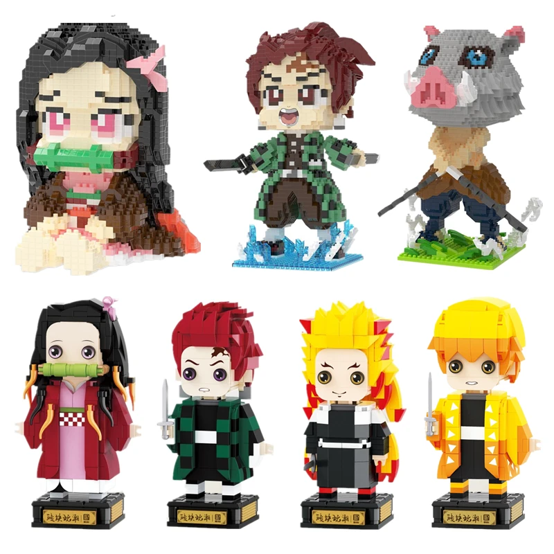 

9 видов стилей, фигурки-конструкторы из аниме Demon Slayer Kamado Tanjirou Kamado Nezuko Agatsuma Zenitsu Rengoku Kyoujurou