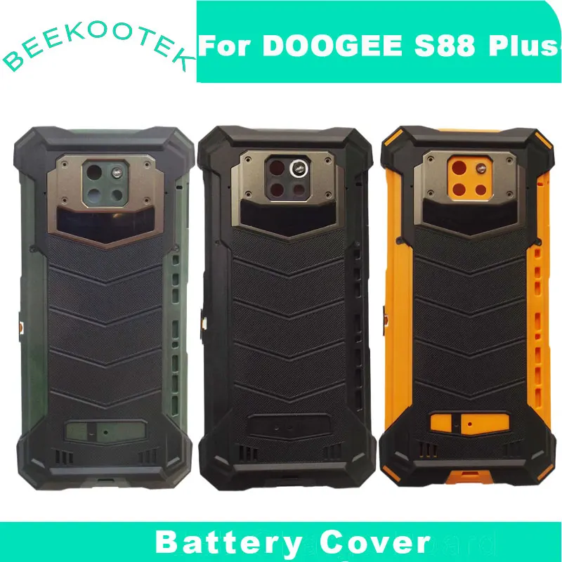 

New Doogee S88 Plus Battery Cover Housing with Speaker Charge Board Microphone Fingerprint Receiver For Doogee S88 Plus Phone