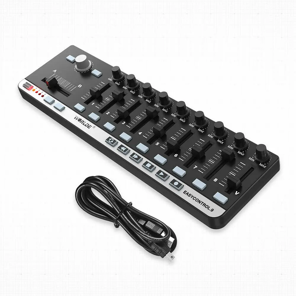 Worlde Easycontrol.9 Midi Keyboard Control Groups Controller Usb Cable Instruments for Piano Digital Keyboard 8 Midi Controller