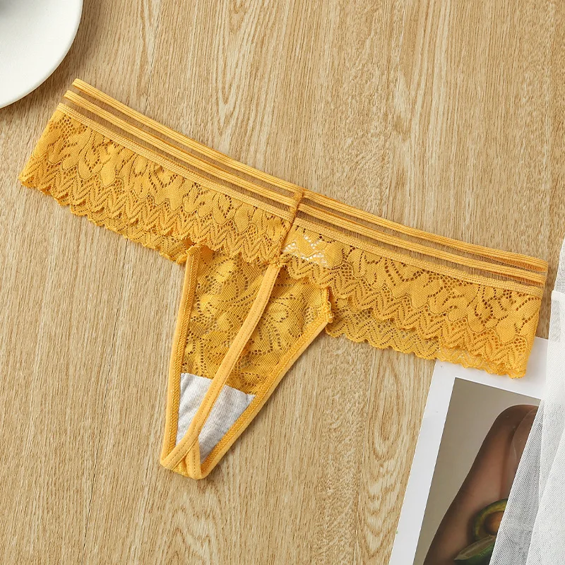 BANNIROU 1Pcs Panties Women Sexy Lace Thongs Underwear For Women Female T-back G-string Underpants Ladies Intimates Sexy