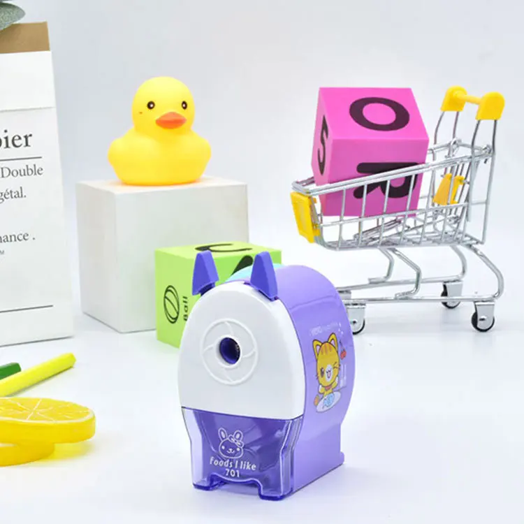 Elf Rautan Pensil Siswa Modis dan Hemat Tenaga Kerja Pensil Rautan 4 Warna 1Pc