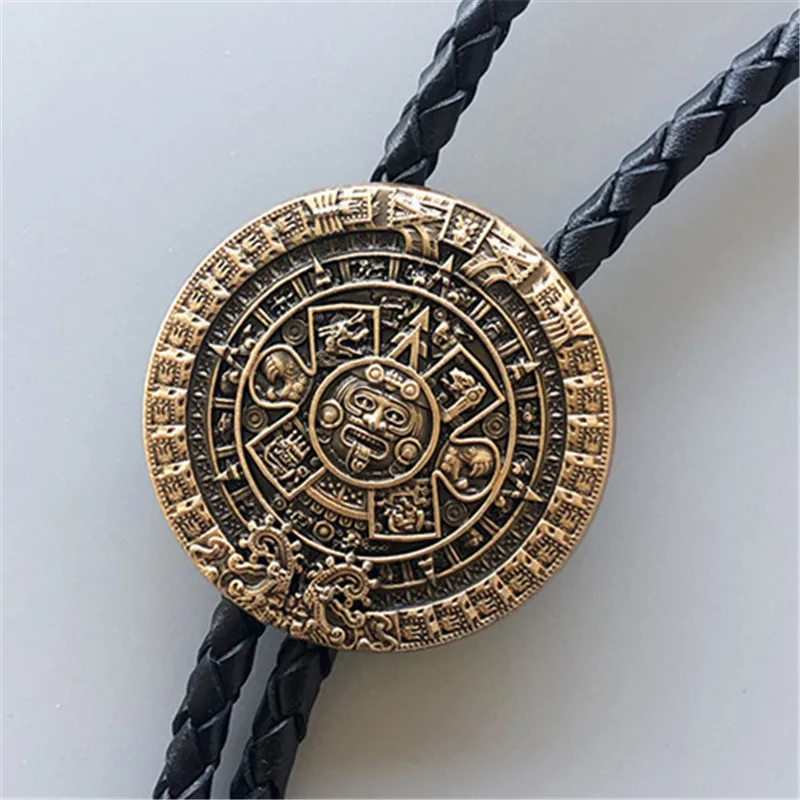 New Mexico Aztec Mayan solar calendar bolo tie bolo tie