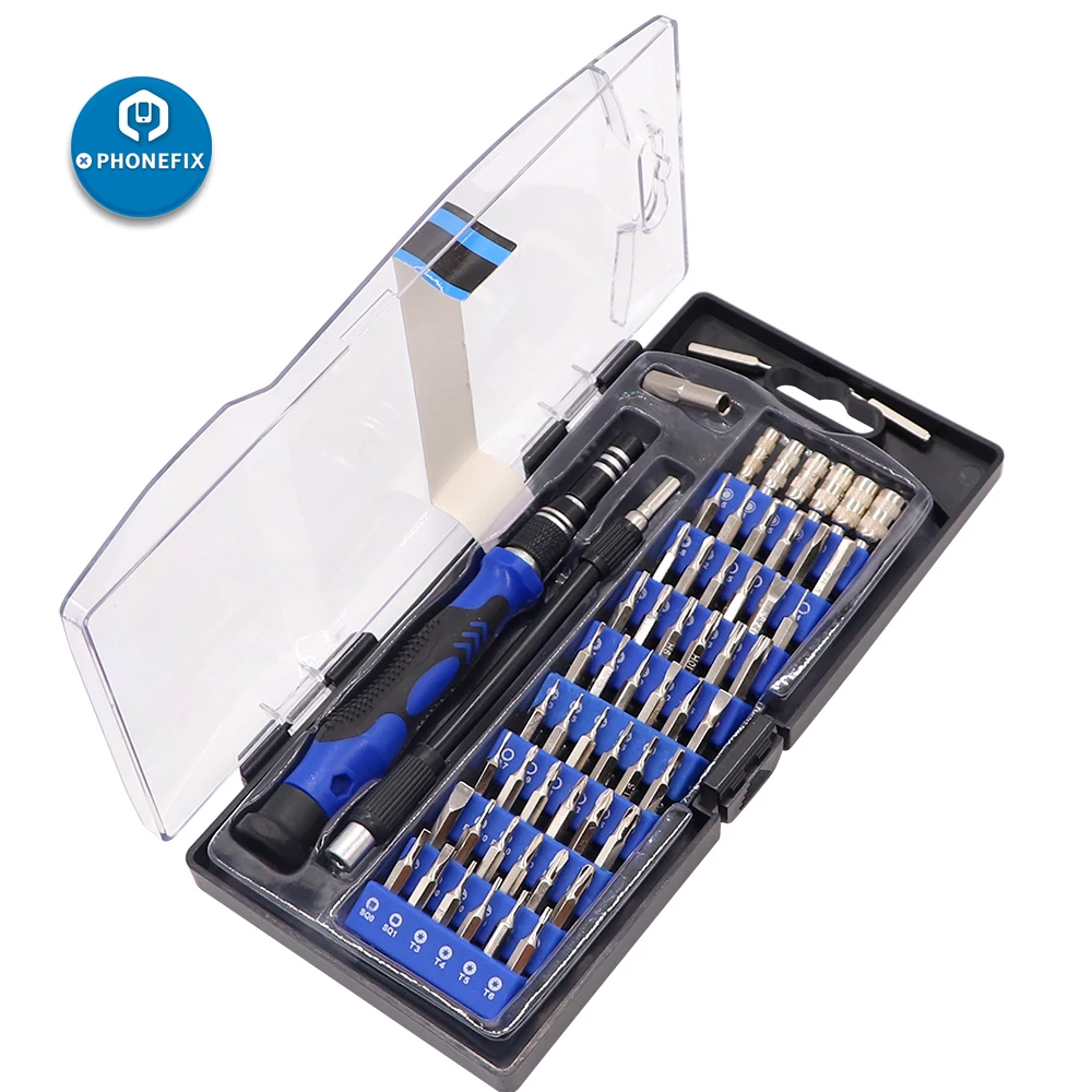 Conjunto de chave de fenda de precisão 80 em 1, com 56 bits de condutor magnético para iphone, celular, tablet, computador, notebook, kit de desmontagem