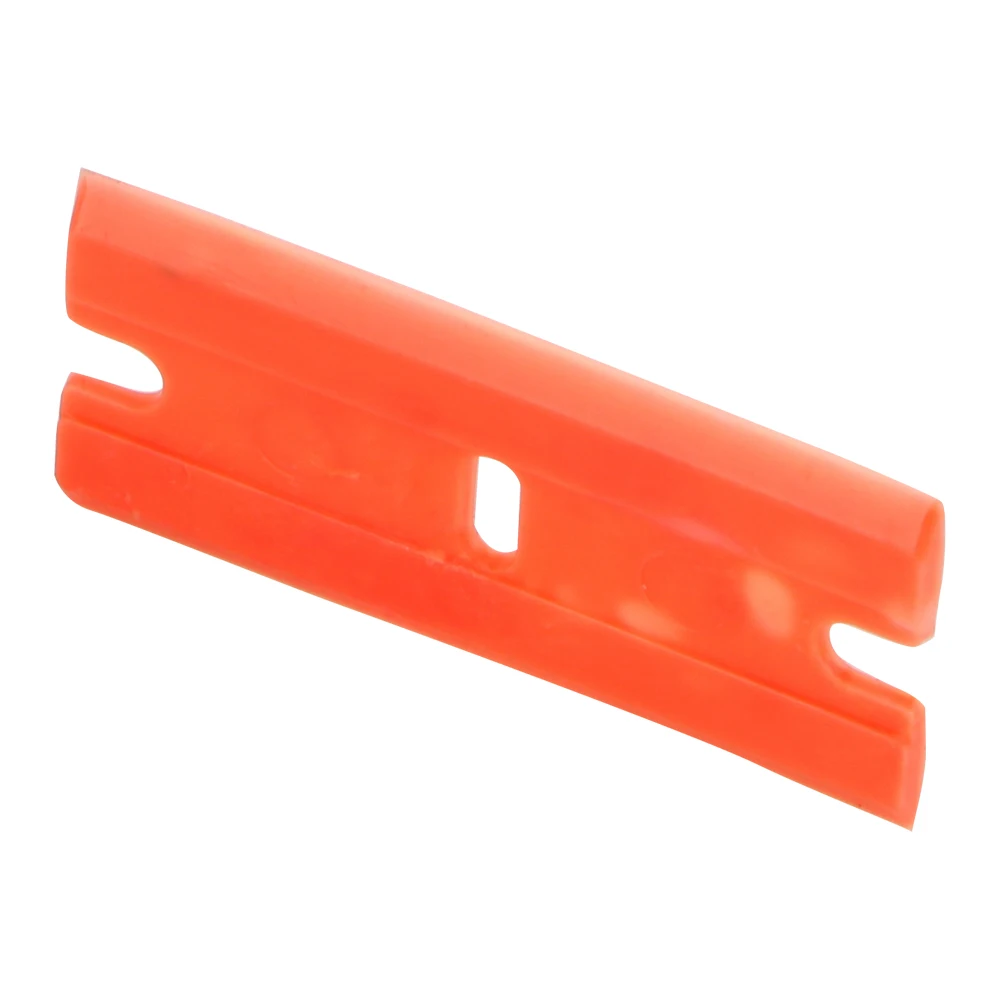 100pcs Double Edged Plastic Razor Blade Window Glass Clean Scraper Lable Clean Razor Glue Remover Car Wrap Sticker Squeegee