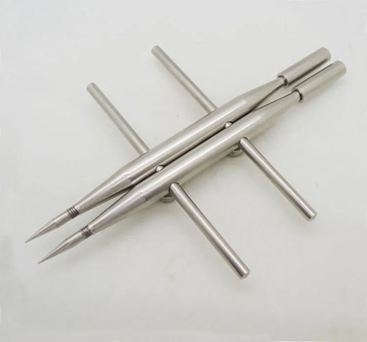 FITTEST 2 Screw Locking Design Tip Professional Stainless Steel Spanner Wrench Lens Repair Tool One Pointed Tip & one Flat Tip