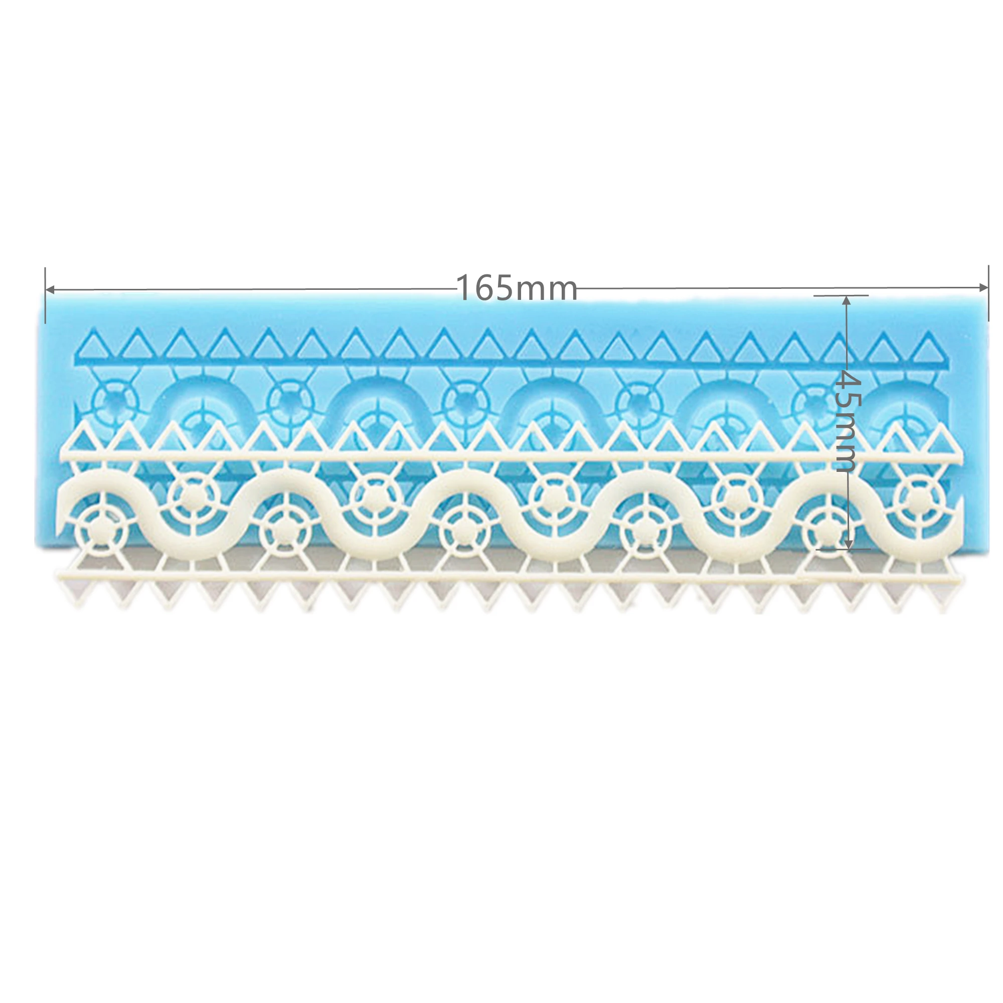 Lace Mat Fondant Flowers Chain Decoration Silicone Fondant Mold For Baking Tools Bakeware Tools Cake Decorating Lace Tools M889