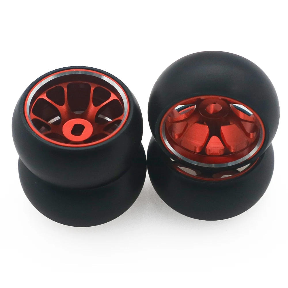 Stop 4 sztuk/zestaw felgi 10 szprychy + opona drift dla rc 1/28 Wltoy K969 K989 P929 rajd kyosho mini-z Q D hobby model część