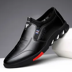 20212021 New Leather Shoes Men's Leather Spring  Men's Business Casual Soft-Soled Non-Slip Breathable All-Match Footwear